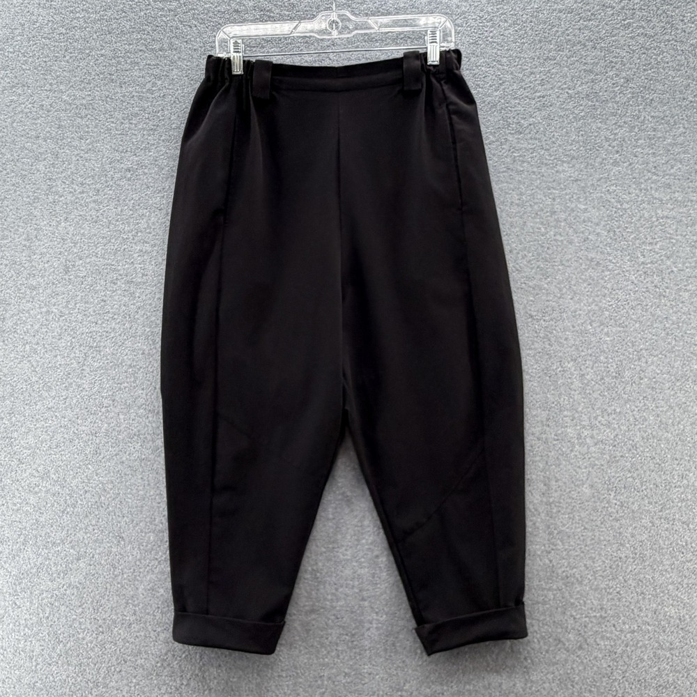 Moyuru Pants Womens Medium Black Baggy Harem Cropped Avant Garde Made Japan